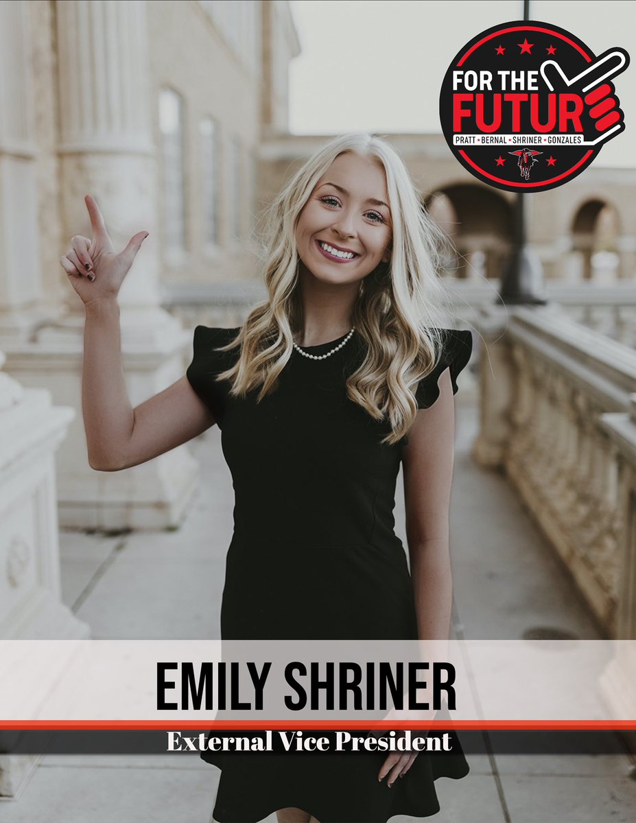 Introducing our candidate for External Vice President, Emily Shriner!