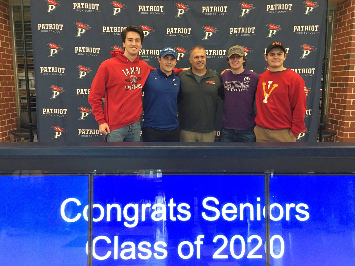 Patriot_Lax's tweet photo. Patriot signing day! @ryanxthatcher @RyanKindel1 @NickCapannelli @just_peter_son #phslax https://t.co/UnsIby3S5Z