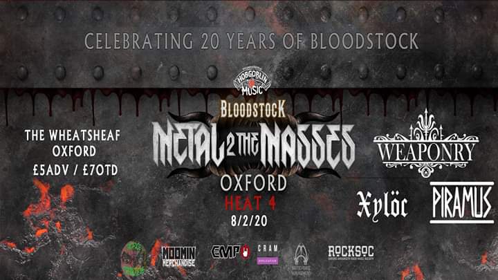XylocMetal's tweet photo. Not long now until this happens! If you love live metal make sure you get along to one of @BLOODSTOCKFEST #M2M gigs and support up and coming bands. #metal #rock #livemusic https://t.co/LBR8NBCfjR