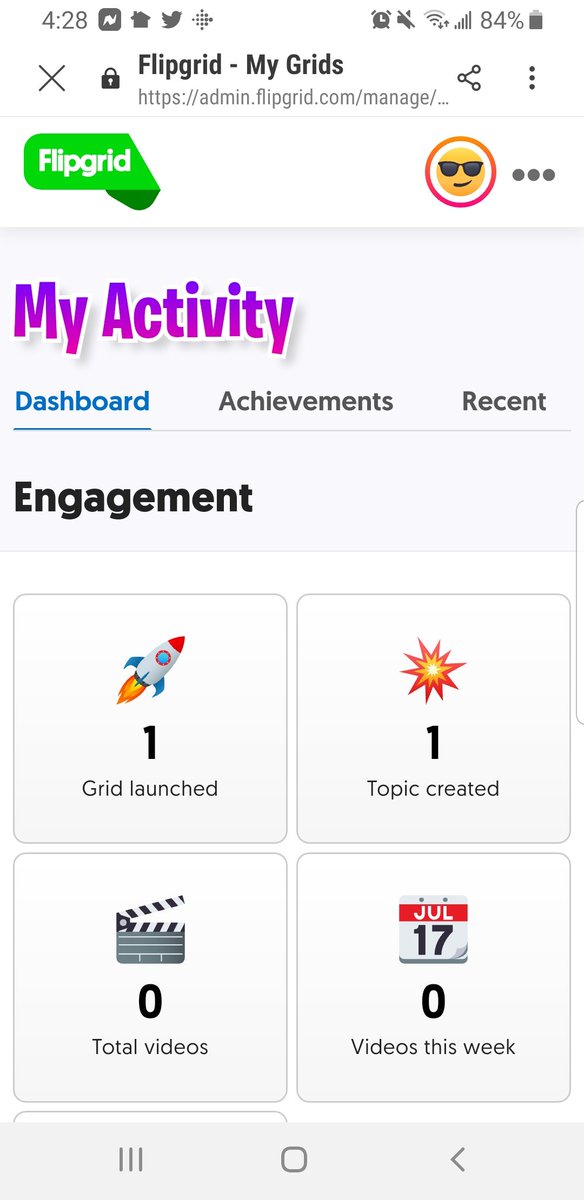 chock_bobbi's tweet photo. Learning how to use @Flipgrid. Earned my first two activity badges. Thank you @karrieweb2004. I am loving this conference. #TCEA2020 https://t.co/jhqCCyG8Ms