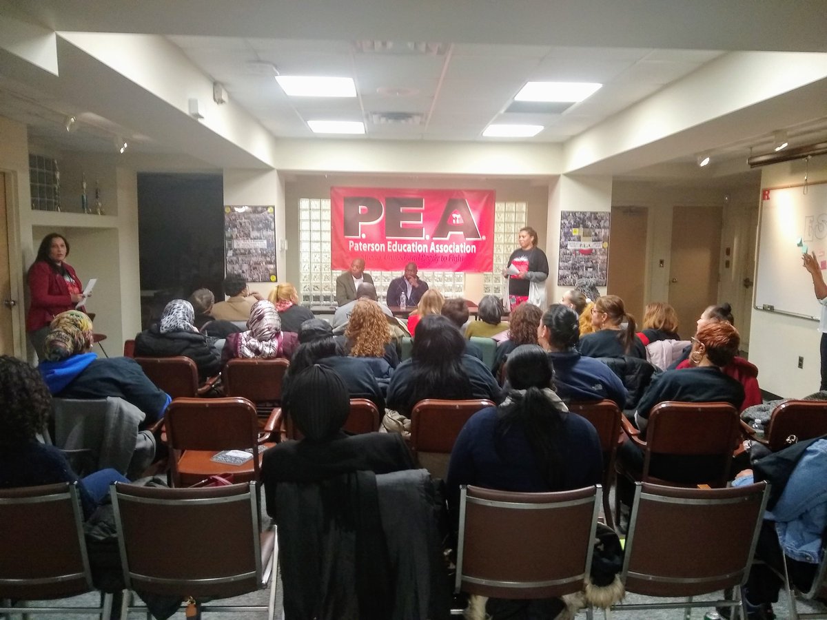 Meet &amp; Greet between Paterson E.A. instructional assistants and personal aides with school board members.