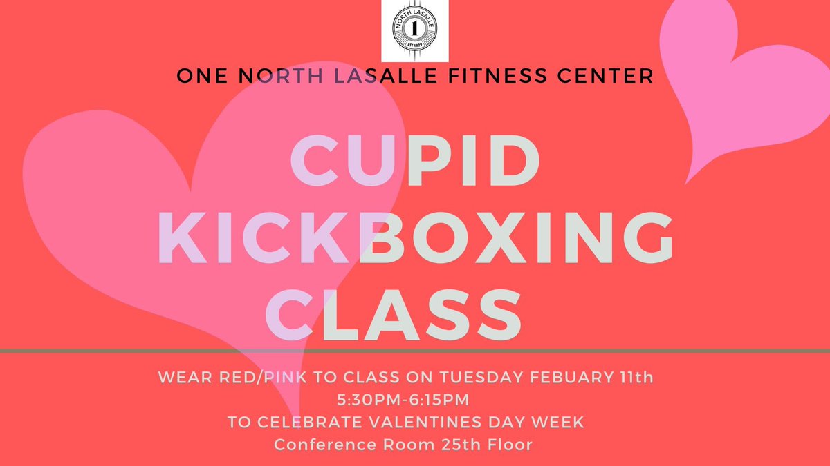 OneLaSalleChi's tweet image. Kick some butt or get your butt kicked next Tuesday from 5:30 p.m. to 6:15 p.m. at CUPID KICKBOXING! #kick #boxing #onelasalle #mbremanaged