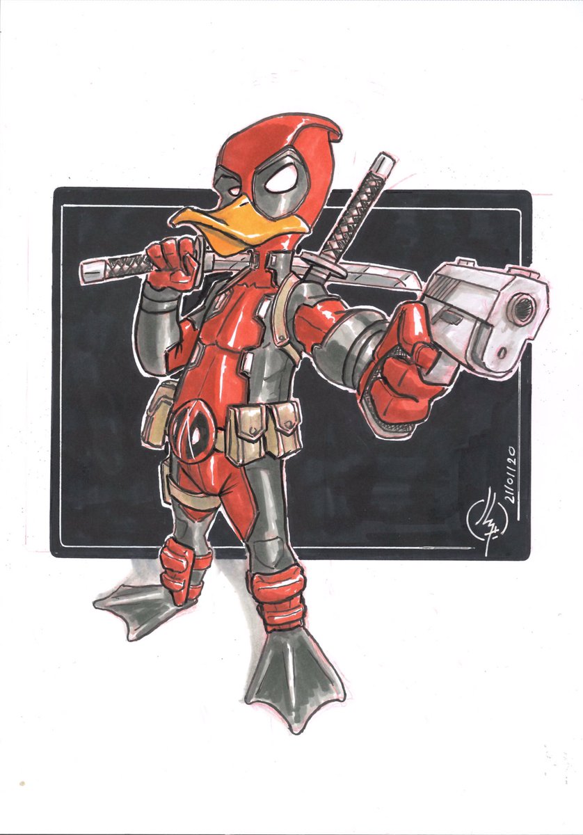 johann_lacrosaz's tweet photo. Deadpool Corp #wadewilson #howardtheduck #deadpooltheduck #ladydeadpool #deadpool #wandawilson #mercenary #hitgirl #hitman #deadpoolcorps #marvel #mutant #xforce #femmefatale #comics #illustration #dessin #ink #pencil #feutre @marvel https://t.co/0RMaDGVPlS