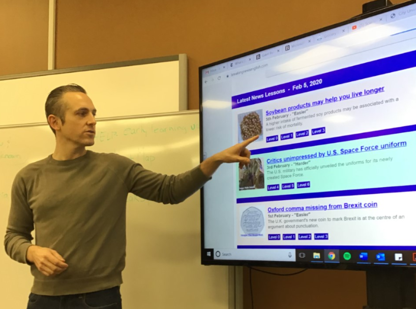 MrsGill_'s tweet photo. Fantastic demonstration from @KentonBorn on how he utilizes https://t.co/9wHmoqIicG to differentiate and create multiples opportunities for students to practice the target language. 

#abbyschools #ellchat @Lovetoteachvp https://t.co/lqI7yDB3ii