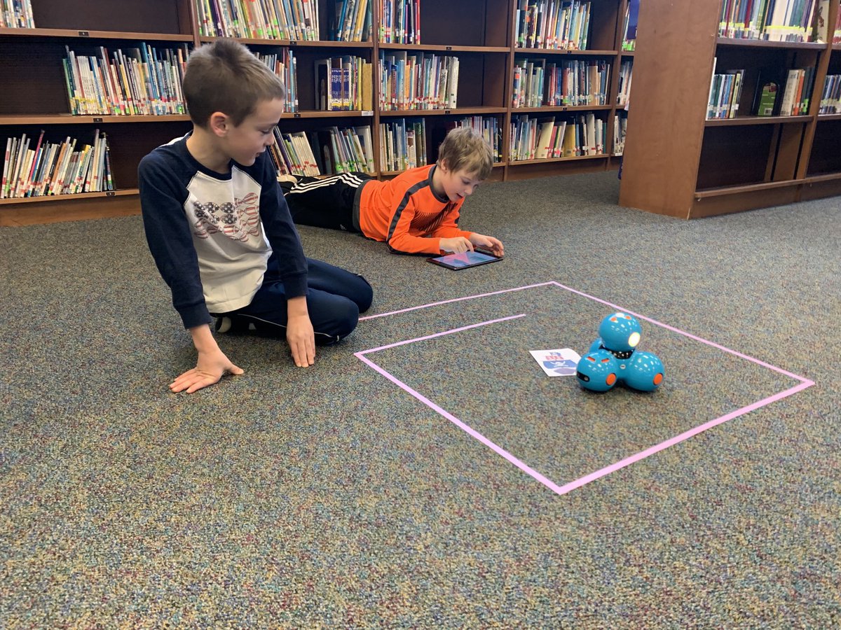 ⁦So much fun this morning with ⁦<a href="/MrsShaffer_Gr2/">Mrs. Shaffer</a>⁩ and ⁦<a href="/julia_amdy/">Julia Amdy</a>⁩ classes! They started their coding journey today for an upcoming maps and geography unit. Their excitement was palpable!!