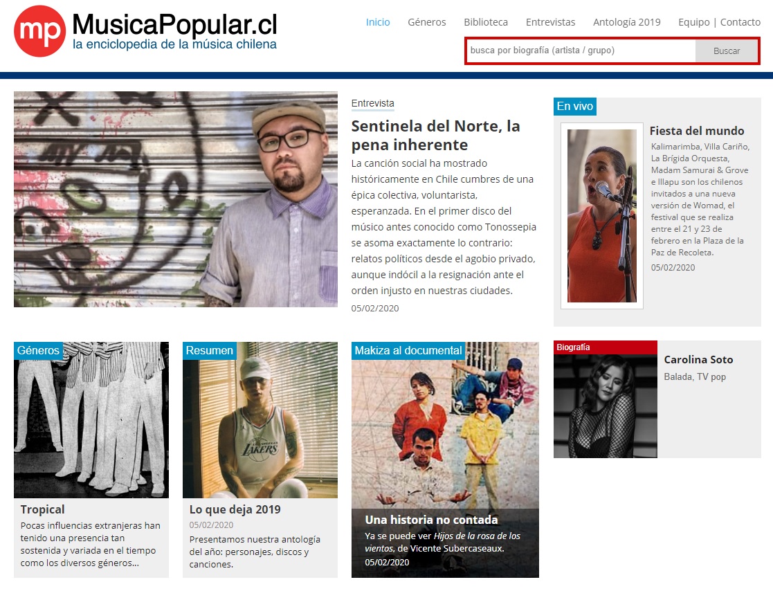 musica_popular's tweet photo. Nuestra portada actualizada: destacamos la entrevista a #SentineladelNorte, por Marisol García https://t.co/mj5Zal4GX5 https://t.co/9O99N4YY4Z