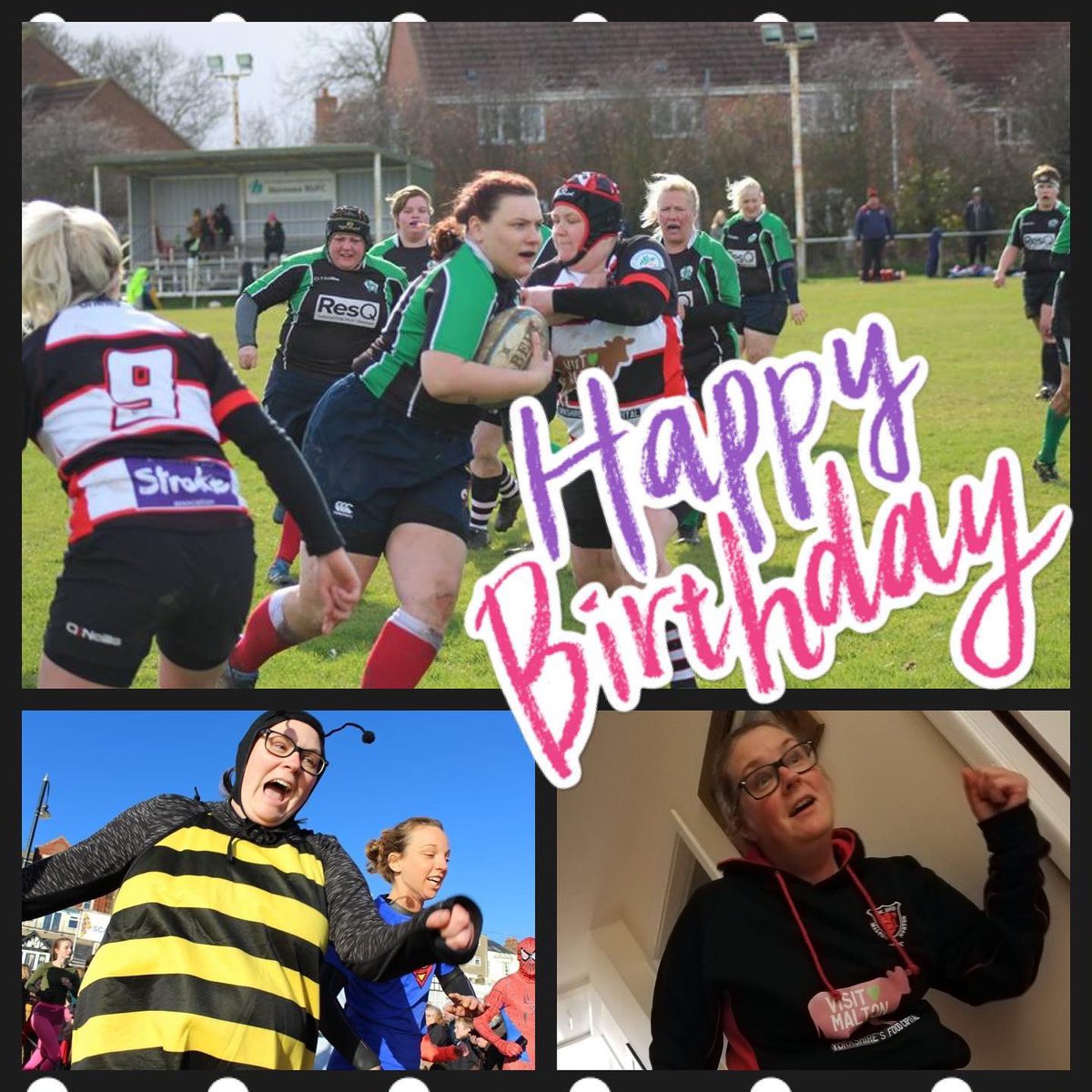 Happy Birthday to one of our OGs; our lovely Kay who does so much for us both on and off the pitch but most importantly provides us with lots of giggles and laughter! #rugbyfam