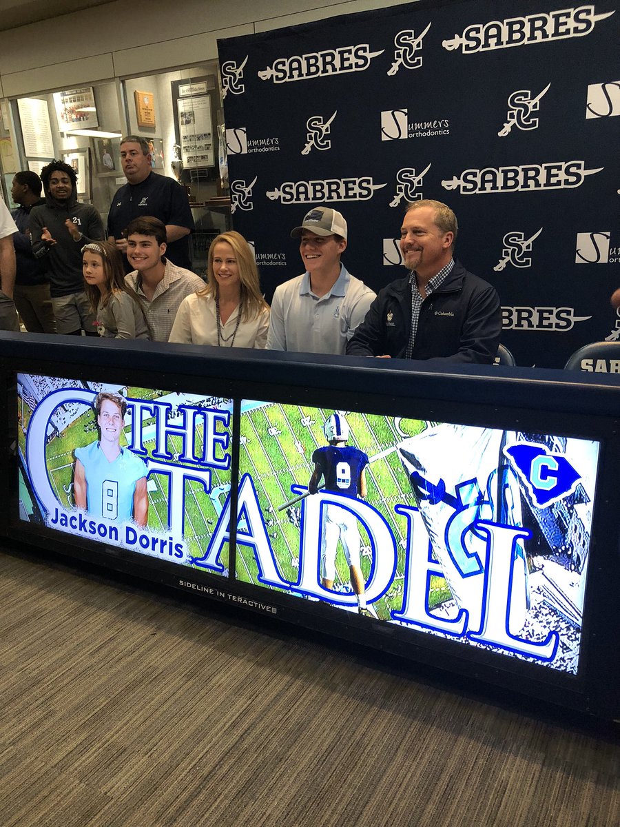 Brett Christensen (@btchristensen) on Twitter photo Hard hitting LB <a href="/JacksonDorris2/">Jackson Dorris</a> is headed to <a href="/CitadelFootball/">The Citadel Football</a> ! NLI is in! They got a good one! <a href="/SCSabreFootball/">Southside Christian Football</a> 💪🏼 #NSD2020 Hard hitting LB <a href="/JacksonDorris2/">Jackson Dorris</a> is headed to <a href="/CitadelFootball/">The Citadel Football</a> ! NLI is in! They got a good one! <a href="/SCSabreFootball/">Southside Christian Football</a> 💪🏼 #NSD2020