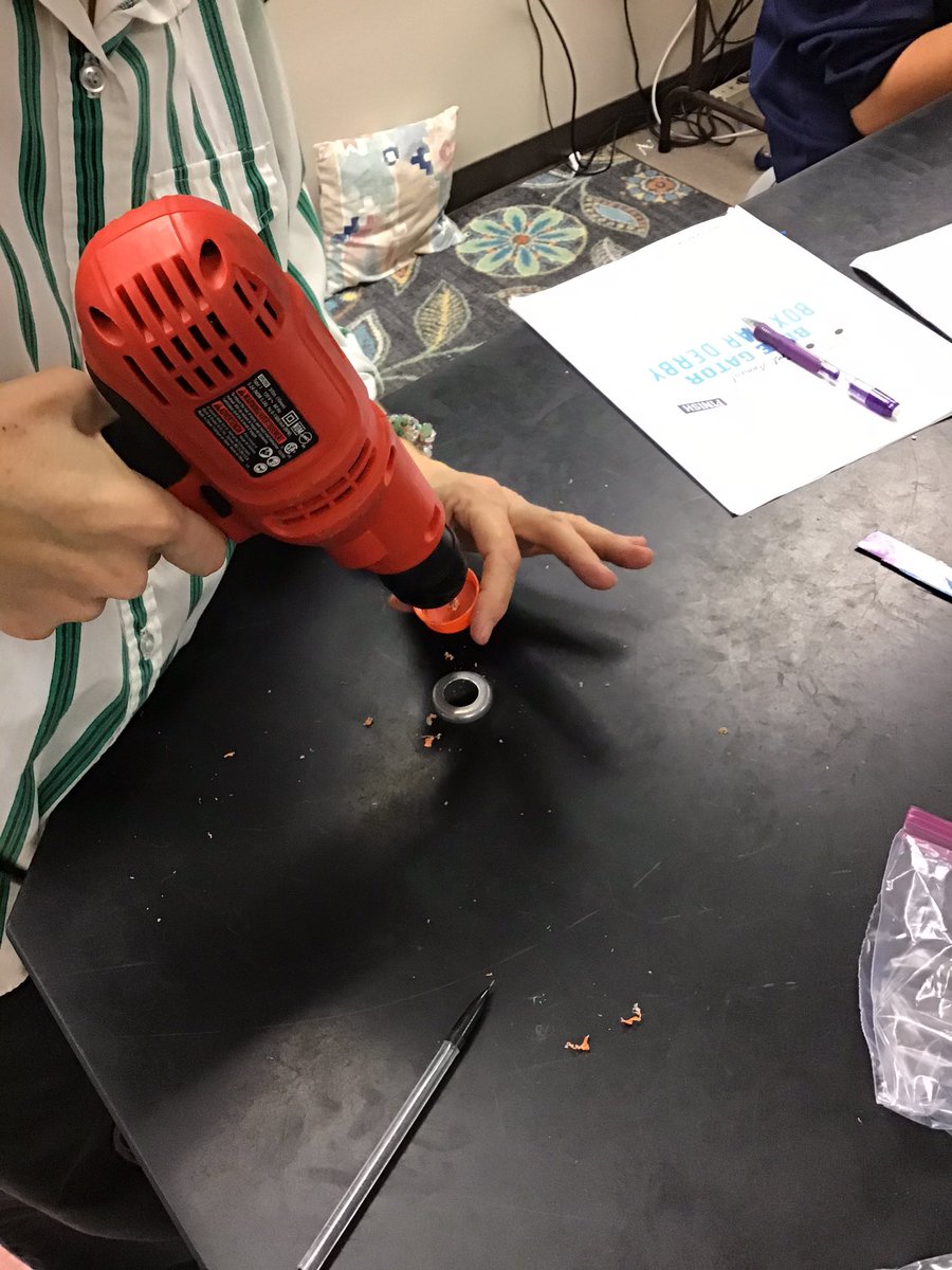 bluegators6th's tweet photo. A little bit of mechanical work, and then time to test designs for Mrs. LeMieux’s 2nd period math class! https://t.co/meNx4AtCEB