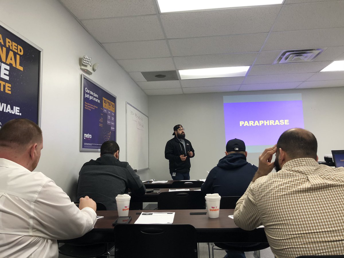 AHereyra's tweet photo. Shot out to @NicolasJDelgado for sharing his knowledge today #MetroMasters #training #MetrobyTMobile @tmobdiva815 @JoeMcGu51911101 @metro_mikeg https://t.co/VcwXAZhGka
