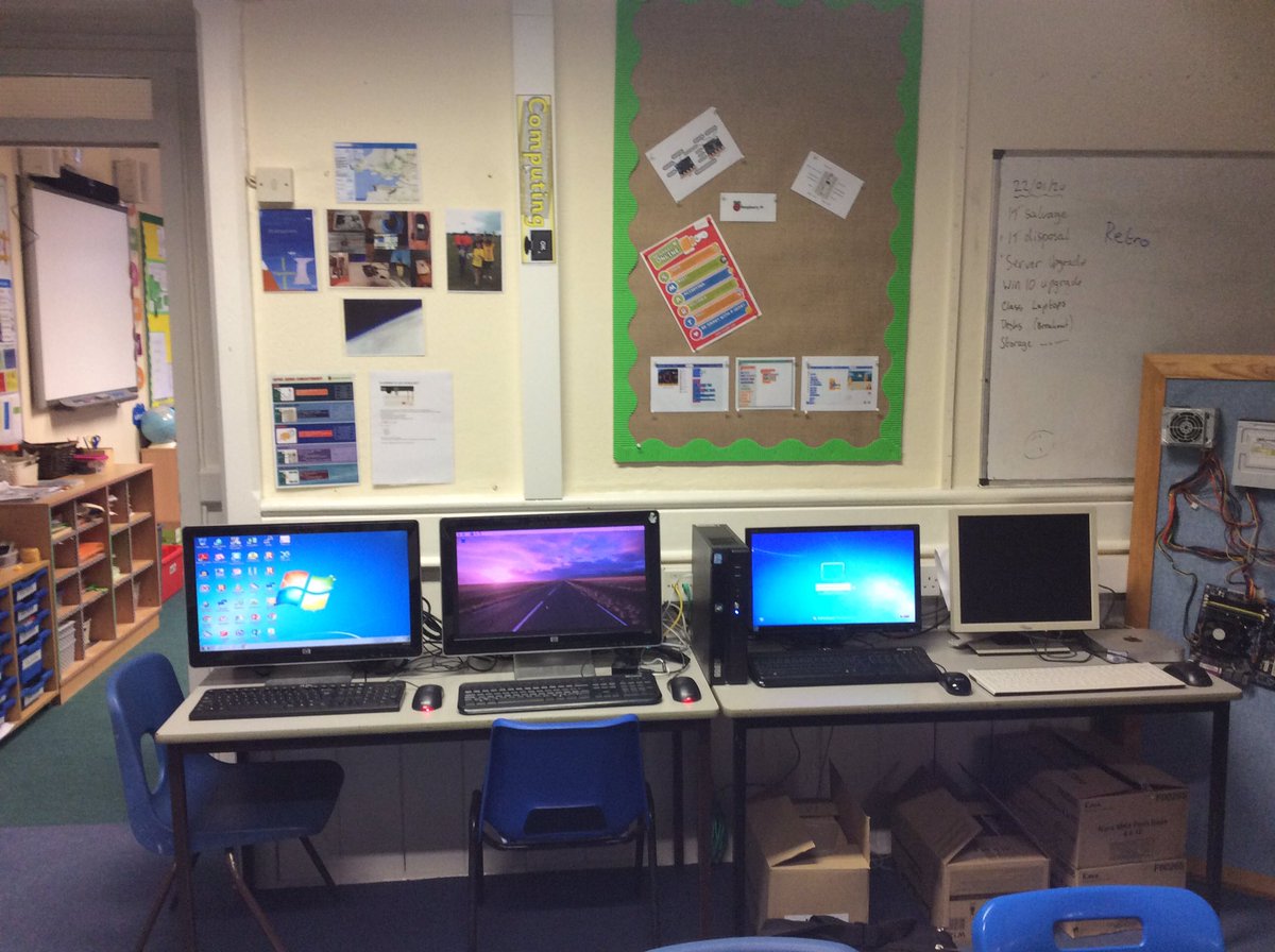 Big more progress in the shared static Computing / STEM area, two working PCs, MacMini (Staff only) and a Raspberry Pi. All out ready to be used by whoever, whenever. Slowly, slowly.