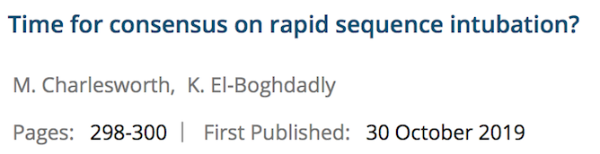 MZanaesthetist's tweet photo. From online to paper pub in only 3 months! Great publication process @Anaes_Journal
@Miko_Charleswor @elboghdadly
#RapidSequence
@GongGasGirl @traumagasdoc @AirwayMxAcademy @JohnCSakles @NicholasChrimes @inspiro_expiro @loes_bruijstens @drlauraduggan
https://t.co/EQzhcbBpgA https://t.co/xdj8Utqrm2