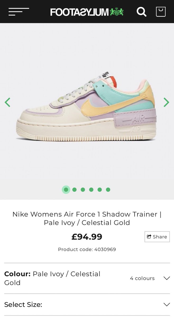 footasylum nike air force 1 womens