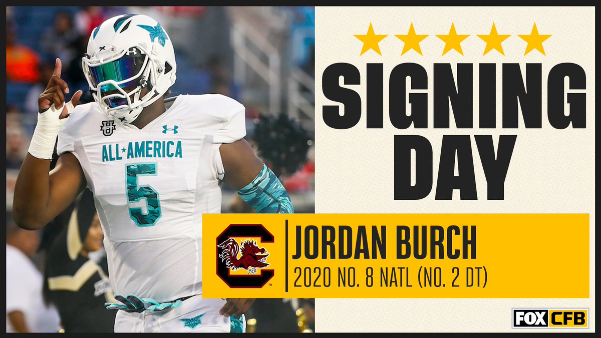 CFBONFOX's tweet image. Breath, @GamecockFB fans...
@JordanB1505 officially signs with South Carolina!