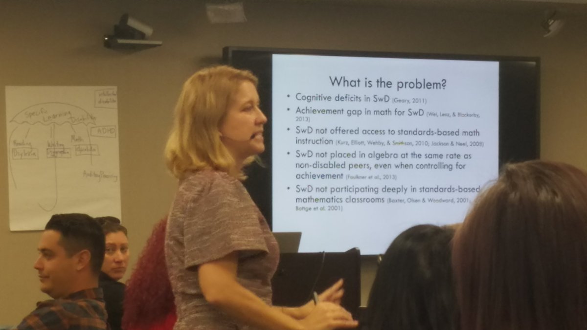 dcdarnellster's tweet photo. Dr. Rachel Lambert why SWLD struggle in math and how we can change their outcome.#RXMathNetwork https://t.co/TCRJqzy8hQ