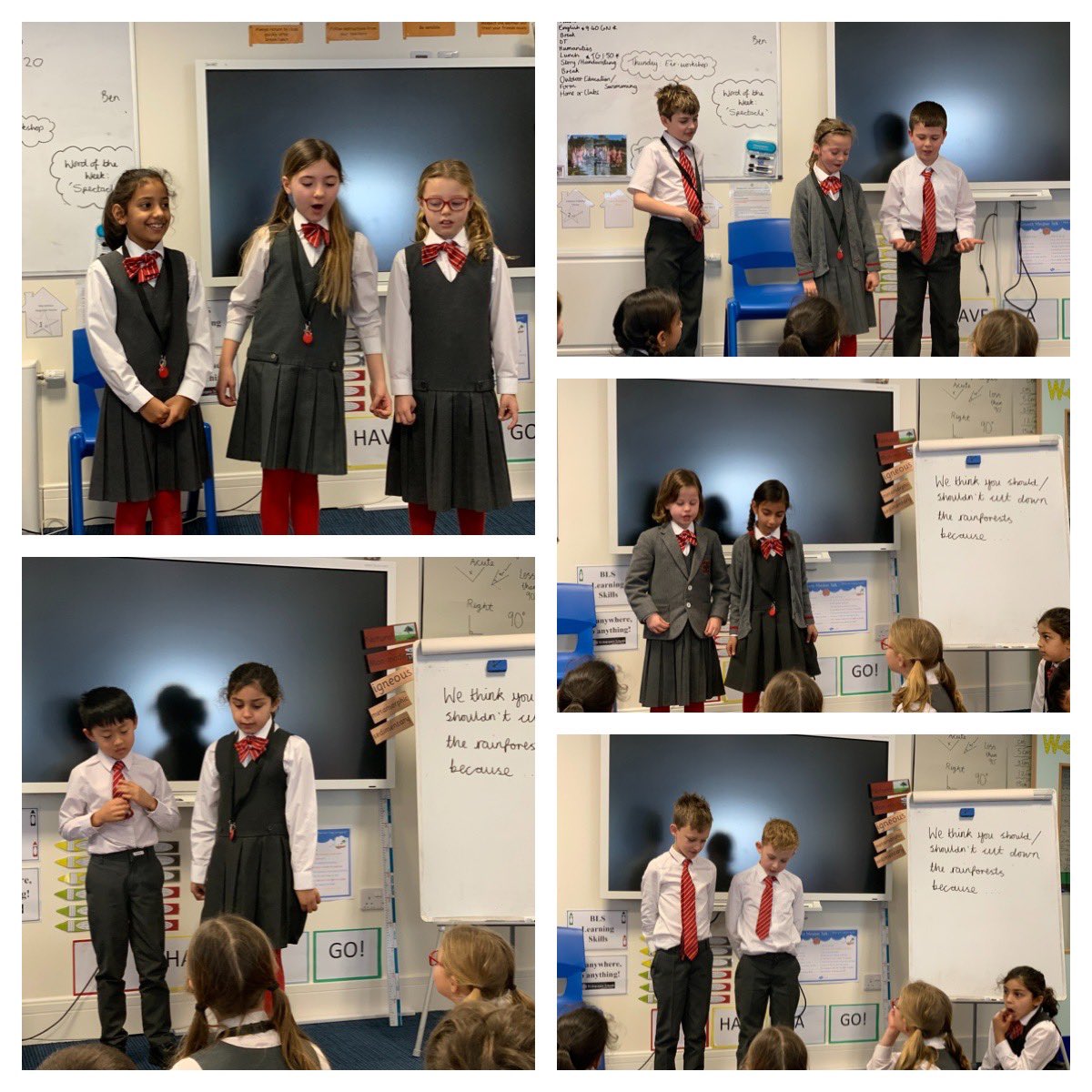 Today we became ... Conservationists, Loggers, Cattle Farmers, Pharmacists and Tribes Men and Women. The children presented their cases for and against deforestation despite all of them passionately wanting to SAVE OUR RAINFORESTS #BGSYear3 #BGSCollaboration #BGSHumanities
