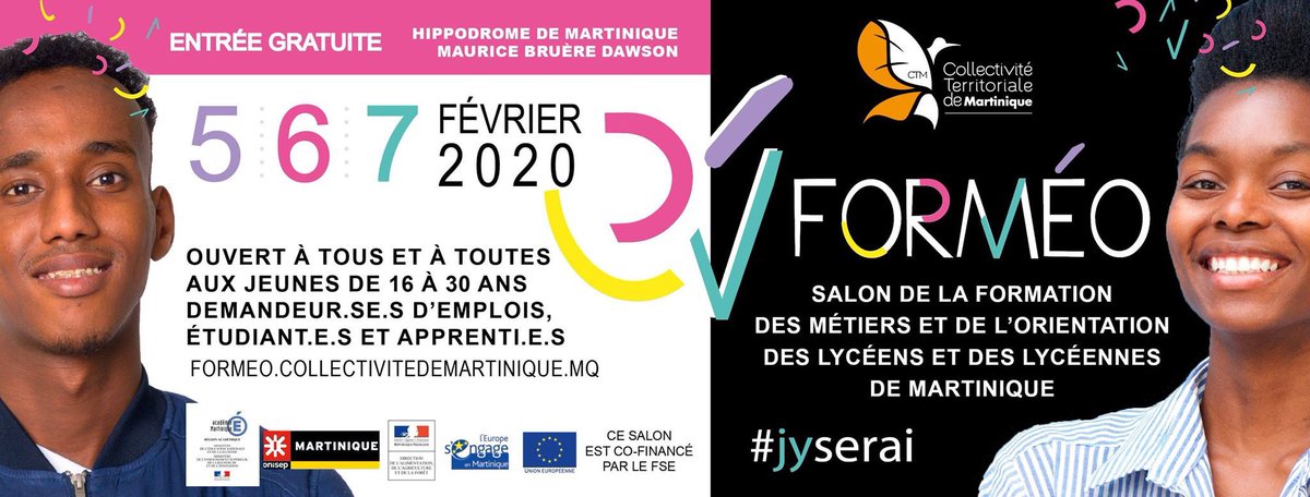 Parallel_14's tweet photo. Raphael et Vianney vous attentent au #formeo2020 organisé par la @CTM_Martinique à l'hippodrome de Carrere pour vous parler de leur Bachelor en animation 3d, vfx et jeu vidéo. #jyserai #parallel14academy #3d #vfxschool #martinique https://t.co/PD5QXNpyFu