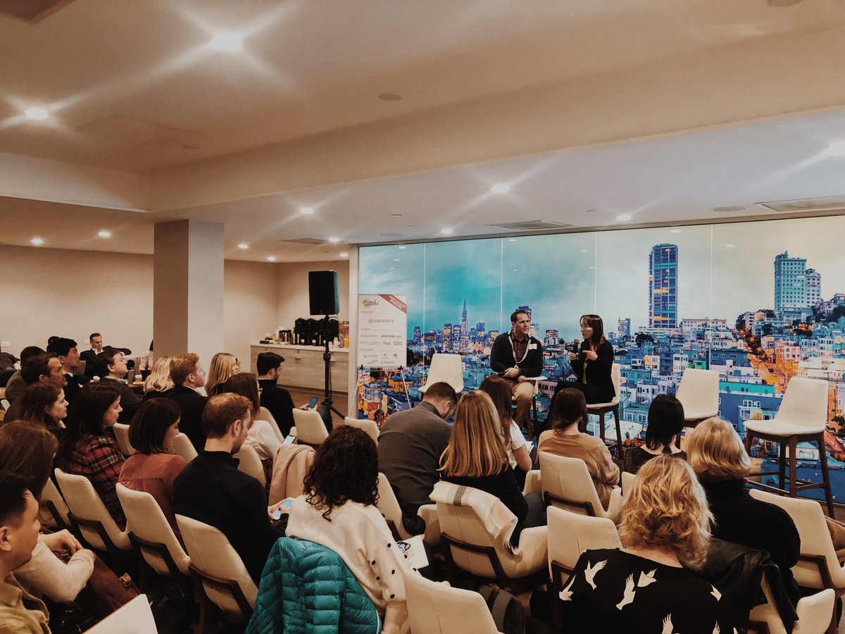 BrandInnovators's tweet image. "One thing that’s stayed consistent over the years: using the voices of our customers. We're so lucky to have customers who love what we do." @ancestry's @csheu LIVE @ #BISummit 

Q&amp;amp;A Moderated by @Samsung_Ads' @RayRayE22 !