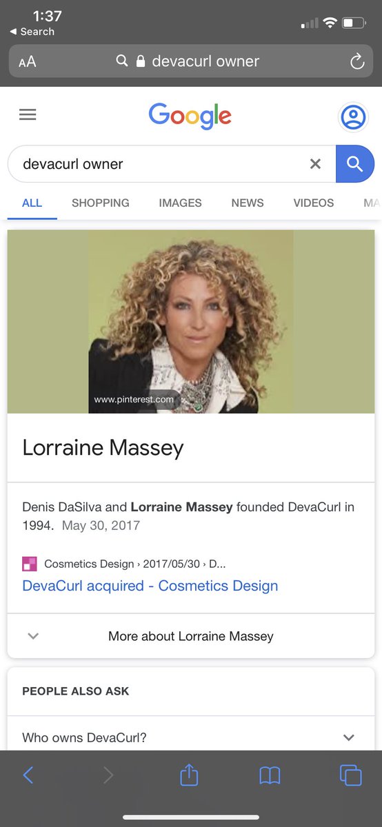 sidaboo12's tweet image. This the owner of #devacurl and y’all wonder why the shits do t work. Look at her hair 💀