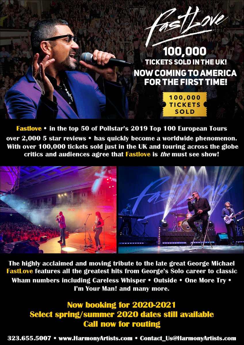 Outstanding box office history Fastlove now touring North America