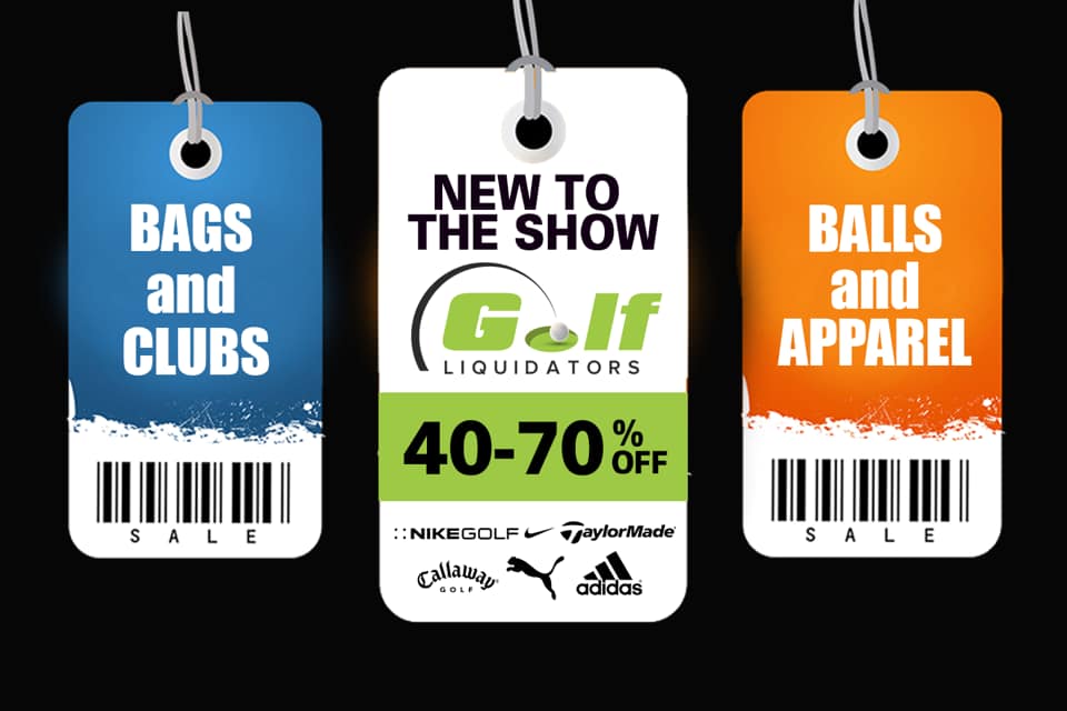 NEW TO THE SHOW: Shop all your favourite brands 40-70% OFF bags, clubs, apparel and more. Brought to you by Golf Liquidators. #taylormade #callaway #puma #nike #adidas #atlanticgolfexpo 
Tickets online now,atlantic.golfexpos.ca Use coupon code ‘GOLF2020’ to save.February 21-22.