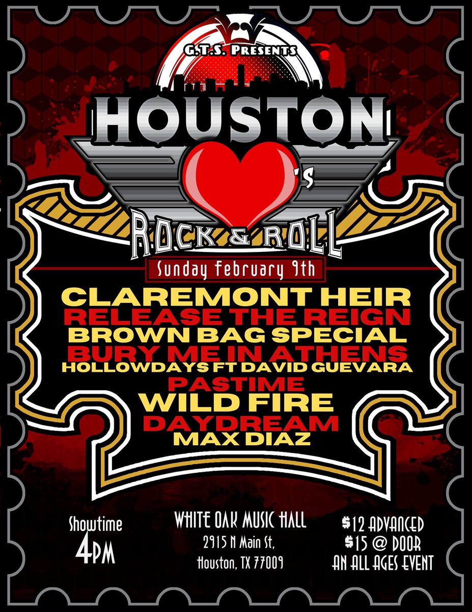 wildfiresingers's tweet photo. Houston friends - We have a show at White Oak Music Hall on 2/9/20 at 4:30pm.  Multiple bands will be perfoming.  We hope to see you there!  You can register and get your tickets here:  https://t.co/b7vQXiIaAB
#whiteoakmusichall #wildfire #sisterduo #livemusic #houtx https://t.co/b5Hqk31gVZ