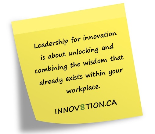 Every member of our workplace brings a piece of a potential new breakthrough - a unique set of skills, experiences, perspectives, and ideas. Putting these pieces together is the key to sparking new breakthrough thinking and innovation. Innov8tion.ca