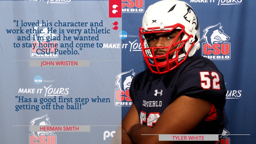 CSUPFootball's tweet photo. WELCOME TO #PACKNATION, TYLER WHITE! 

DL
6-2
248
Pueblo, CO
Pueblo South HS
#NSD20 Website - https://t.co/AyWpDBrtLe
#NationalSigningDay https://t.co/Rpp4ULagbx