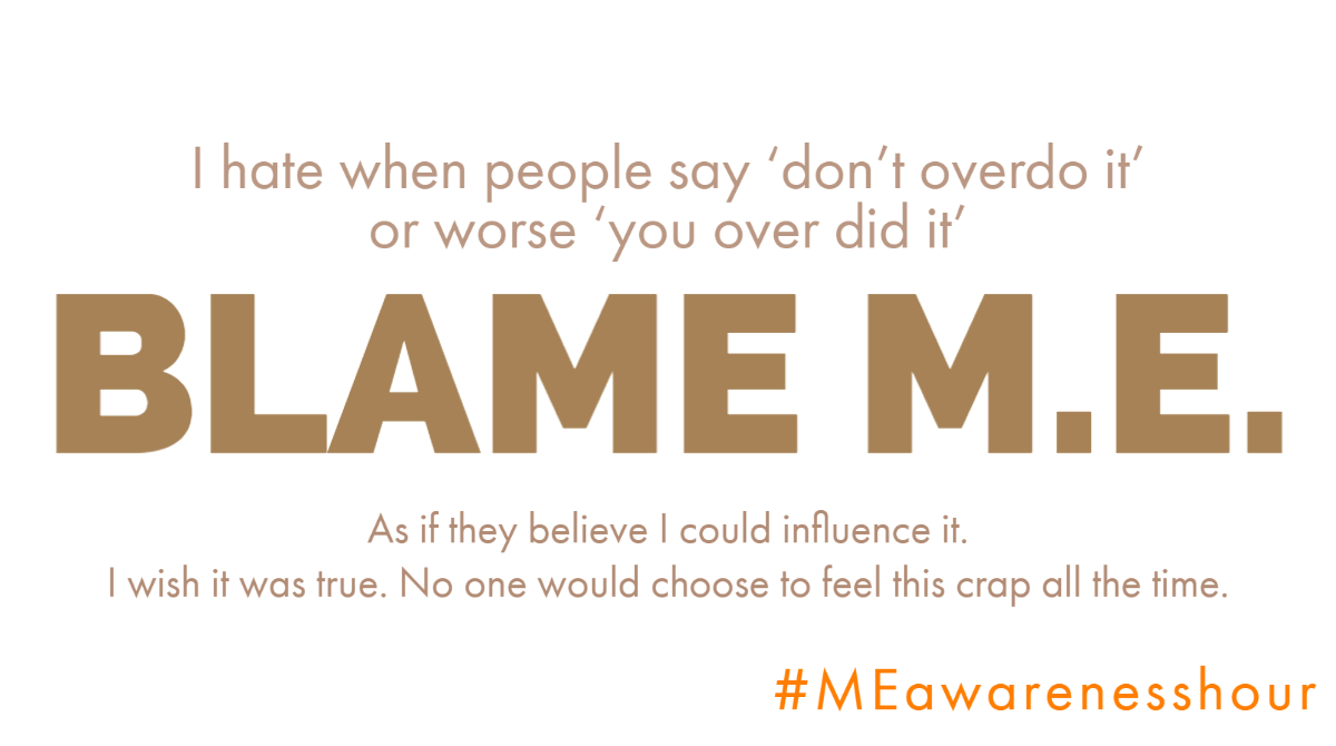Twitter flyer to raise awareness of #MEAwarenessHour