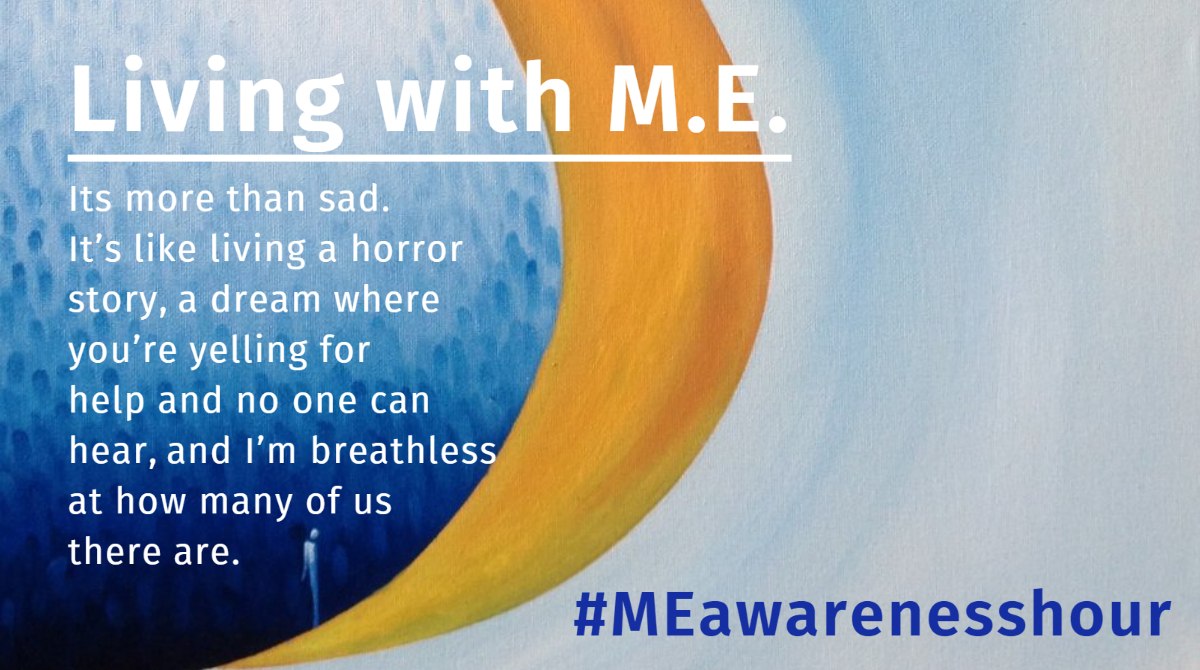 Twitter flyer to raise awareness of #MEAwarenessHour