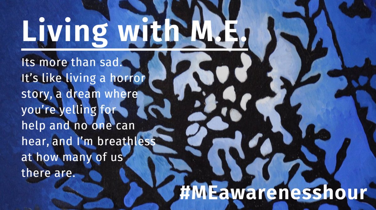 Twitter flyer to raise awareness of #MEAwarenessHour
