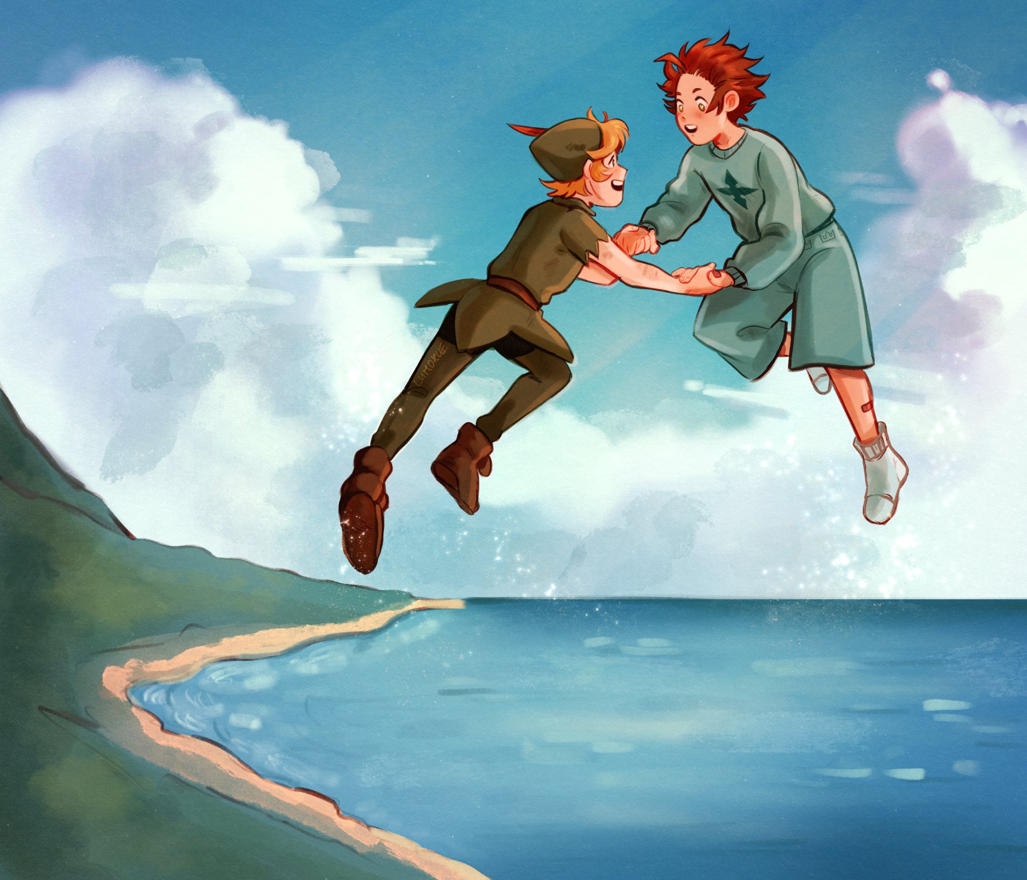 Peter Pan Fan Art Peter Pan Captain Hook Illustration Wallpaper