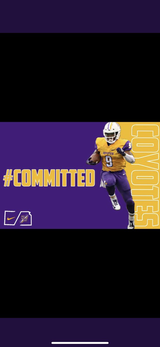 BLESSED 🙏🏾🙏🏾 Thanks to God an Amazing Coaching Staff at <a href="/kwucoyotes/">Kansas Wesleyan Coyotes</a> I am 110% Committed and Signed to Kansas Wesleyan University      @Lewis_KWU @HendricksonKWU @Myers_KWU @Webb_KWU #CoyoteNation💜💛 #LLBAndz🙏🏾 #LLMonmon🙏🏾