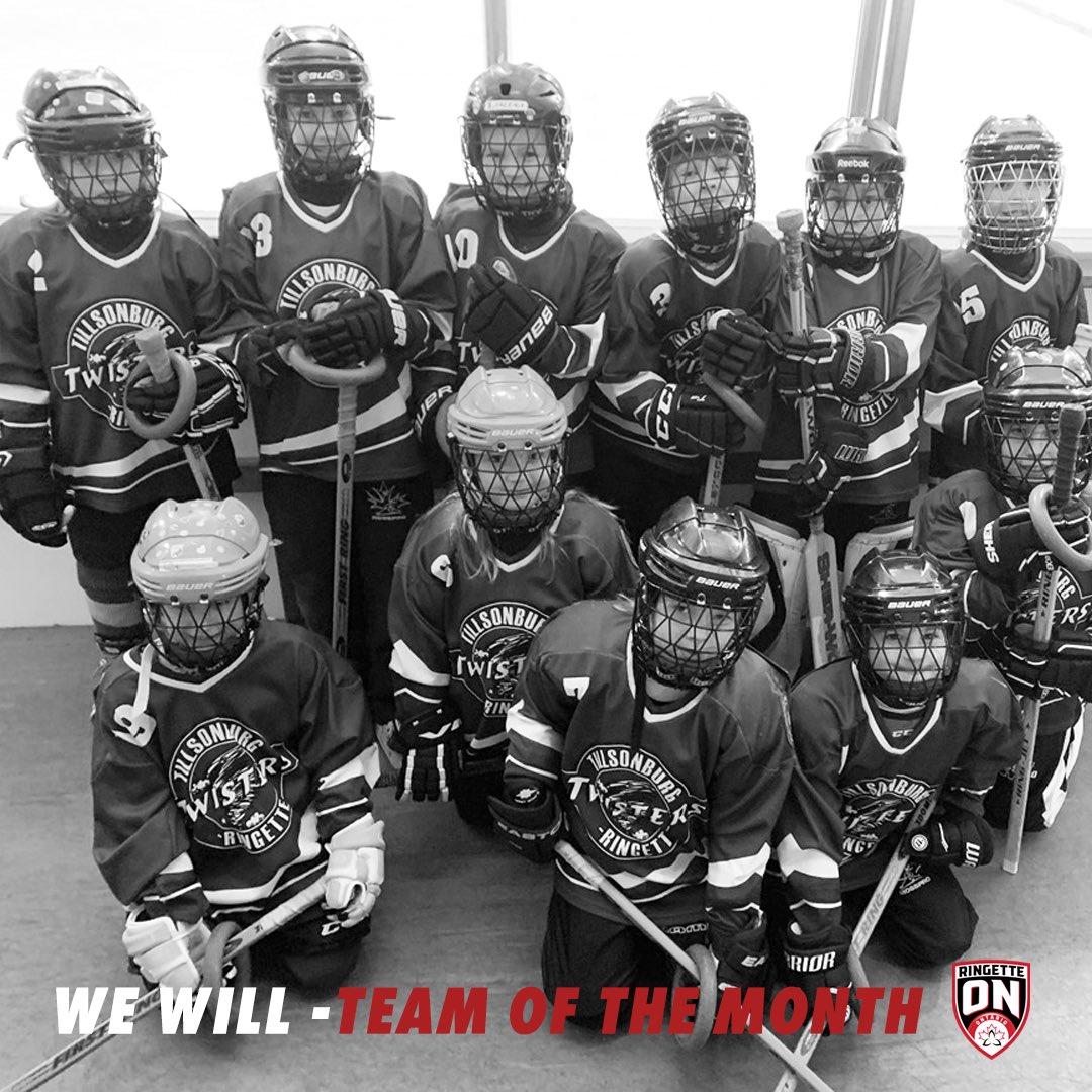 In honour of National Girls &amp; Women in Sports Day, we would like to congratulate the Tillsonburg Twisters U9 Team on being awarded ‘Team of the Month’ for January. This team has shown the value of sticking together, having fun and improving as a team. ⁣

#RingetteON #NGWSD