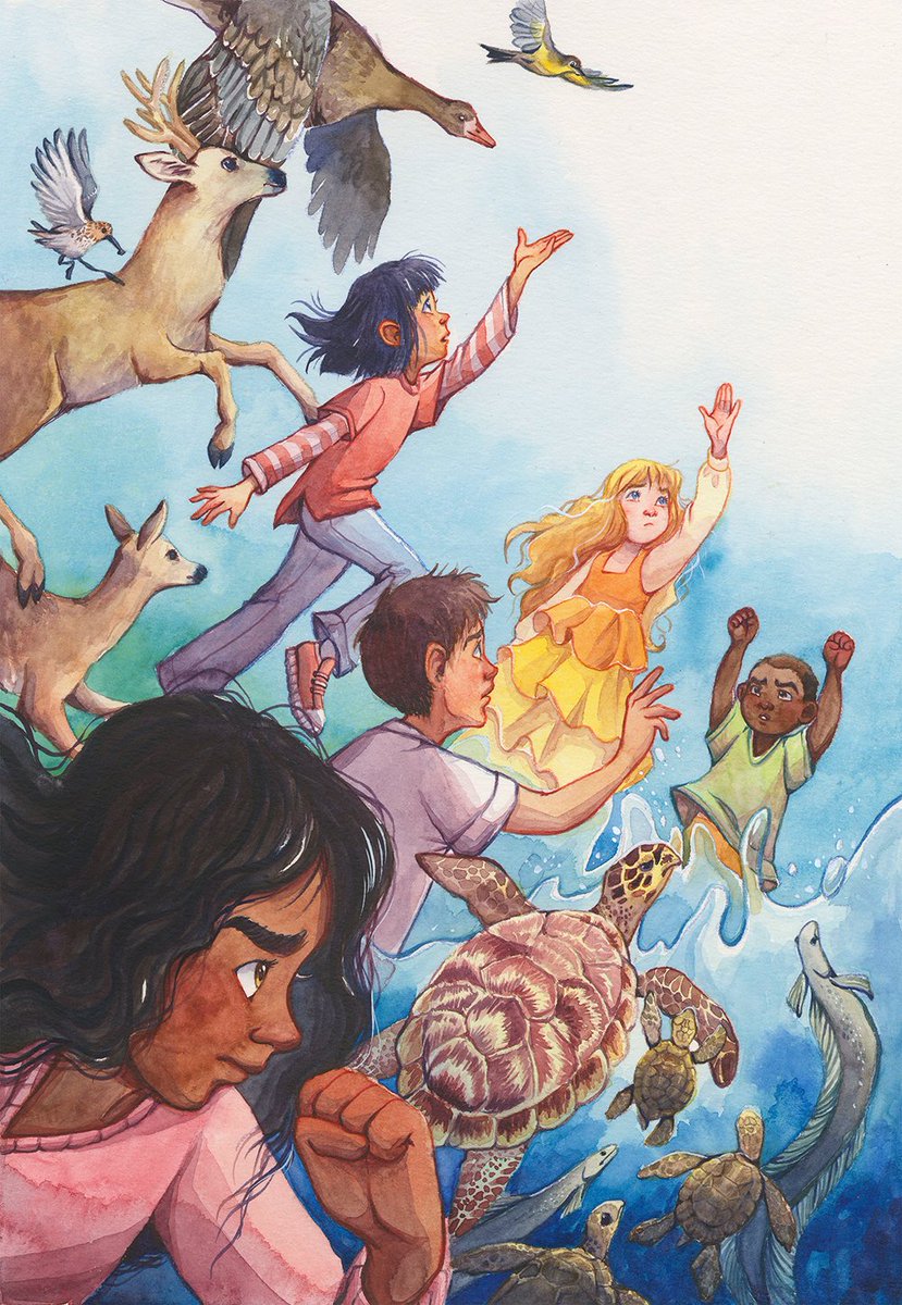 polinapoluekt's tweet photo. My first two illustrations for #ourplanetweek
Themes: "Unite" and "Flora and Fauna"

#watercolorillustration #watercolourillustration #kidlitart #letsdrawthechange https://t.co/isH6l8IxRk