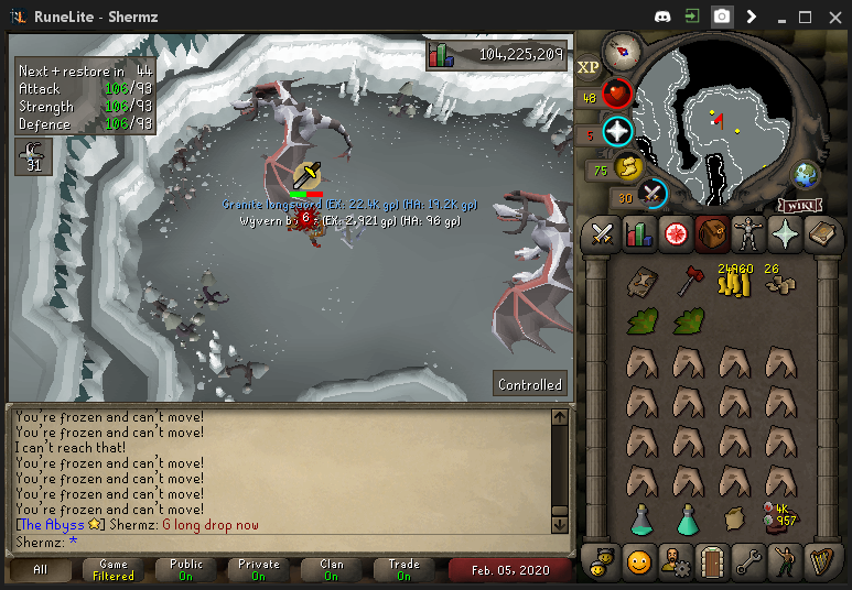 shermzOSRS's tweet image. followed by the g long drop =P