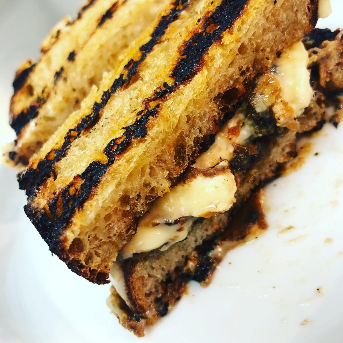 HostIlkley's tweet photo. New snack tonight

Truffled baron bigod, chargrilled onion &amp; Henderson’s relish toastie 😋 https://t.co/7wP1N88uTx