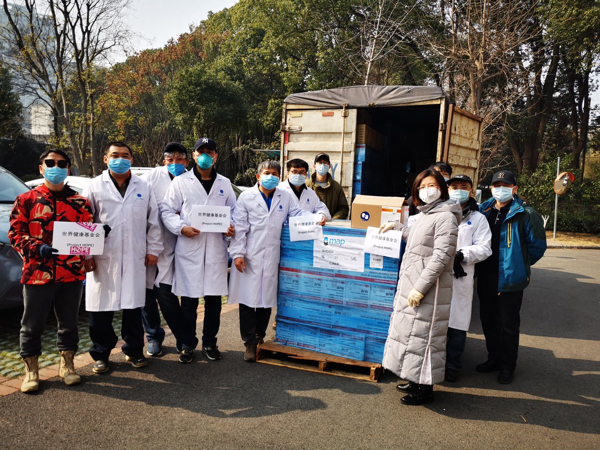 mapintl's tweet image. Critically needed supplies are being distributed to hospitals in the #Wuhan area.

Thank you to our generous donors &amp;amp; supportive partners for helping us respond to this #coronavirus outbreak. 

To donate to MAP’s future disaster relief efforts, visit bit.ly/36WLlvT