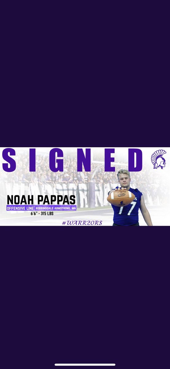 Noah_Pappas77's tweet image. Proud to announce that I will be continuing my athletic and academic career at Winona state university💪🏽💯 #WARR20RS #Committed