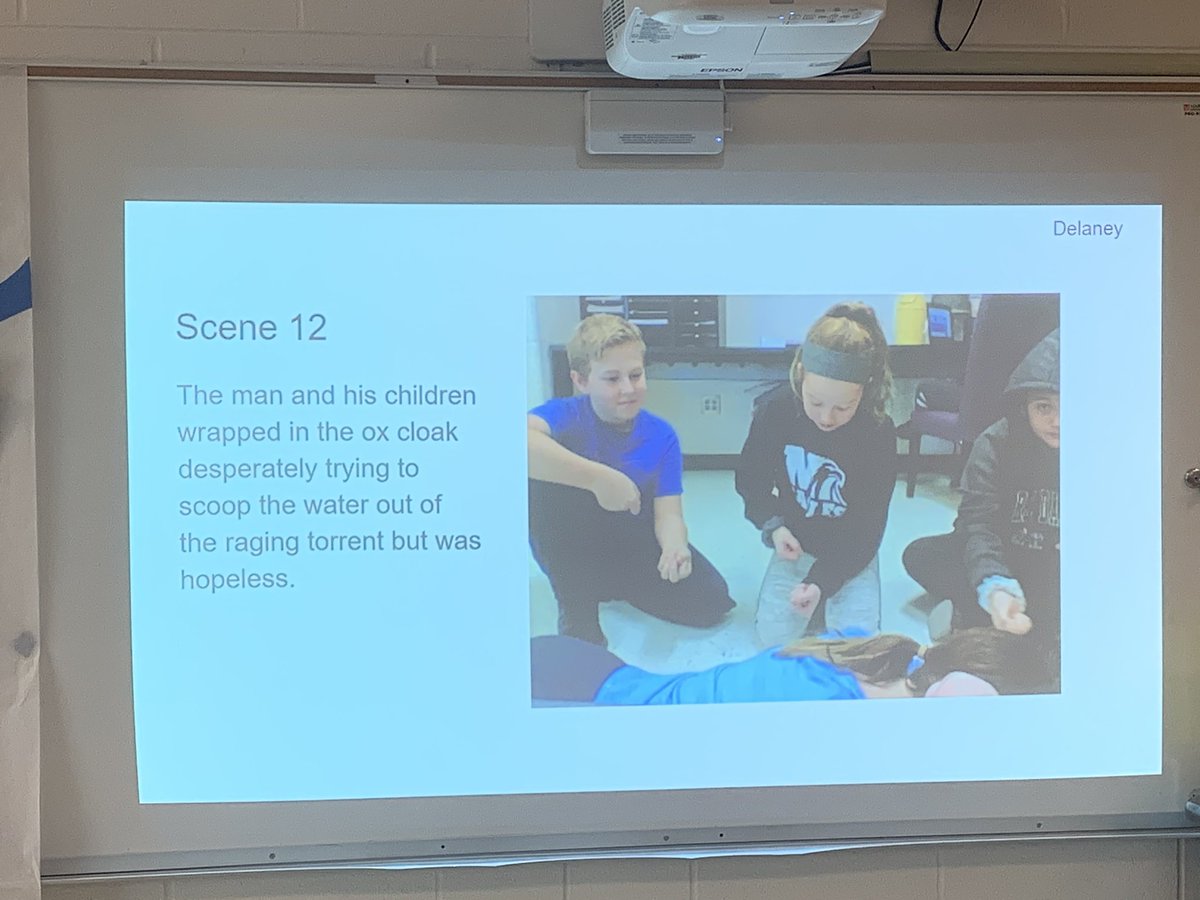 HeatherWahlert's tweet photo. Students using technology in order to act out ancient Chinese myths.  #mlballstars #teammulberry #ourstory @MulberryEagles https://t.co/LEUs99xSzK