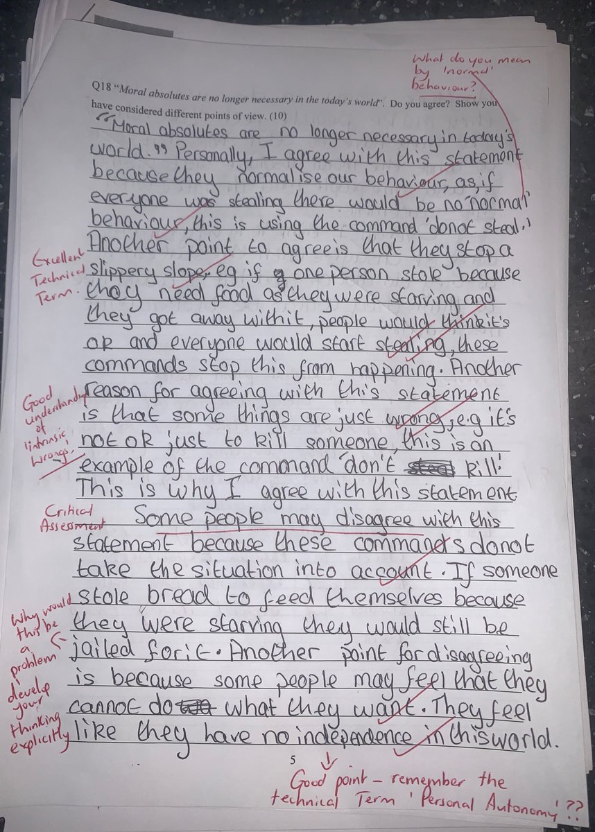 redeptsjs's tweet image. As we continue on our journey to become a Thinking School it’s rewarding to see students becoming more skilled in their use of metacognition. This example from a Year 9 Tracking Tests is impressive. Someone is certainly laying solid foundations for GCSE. #thinking #metacognition