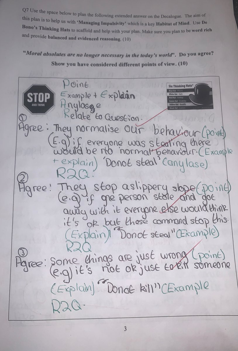 redeptsjs's tweet image. As we continue on our journey to become a Thinking School it’s rewarding to see students becoming more skilled in their use of metacognition. This example from a Year 9 Tracking Tests is impressive. Someone is certainly laying solid foundations for GCSE. #thinking #metacognition