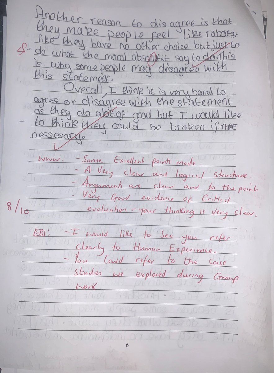 redeptsjs's tweet image. As we continue on our journey to become a Thinking School it’s rewarding to see students becoming more skilled in their use of metacognition. This example from a Year 9 Tracking Tests is impressive. Someone is certainly laying solid foundations for GCSE. #thinking #metacognition
