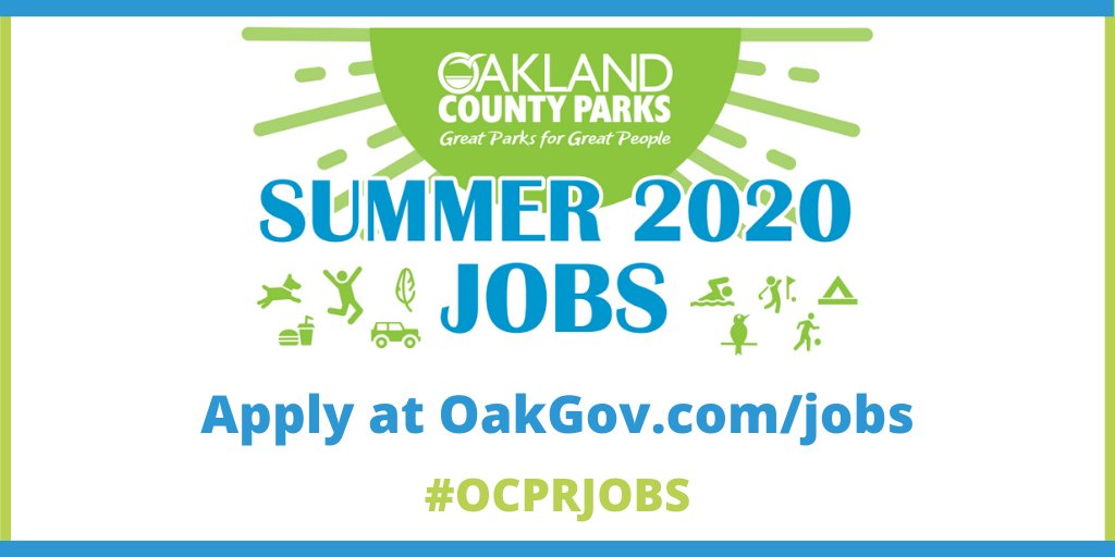 OaklandMIWorks's tweet image. Winter may still be hanging around but now is the time to start looking for your next summer job! Take a look at the opportunities available with @OakGov ! Apply at OakGov.com/jobs
#hiring #OaklandCounty #SummerJobs #MIJobs