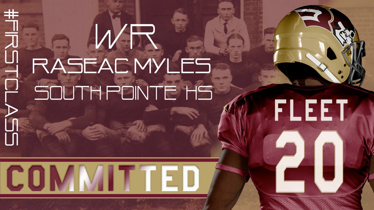 FleetFB's tweet photo. Welcome Raseac Myles! WR from South Pointe HS. #TheFleetWay #FirstClass #NationalSigningDay https://t.co/PpSC7KwMqd