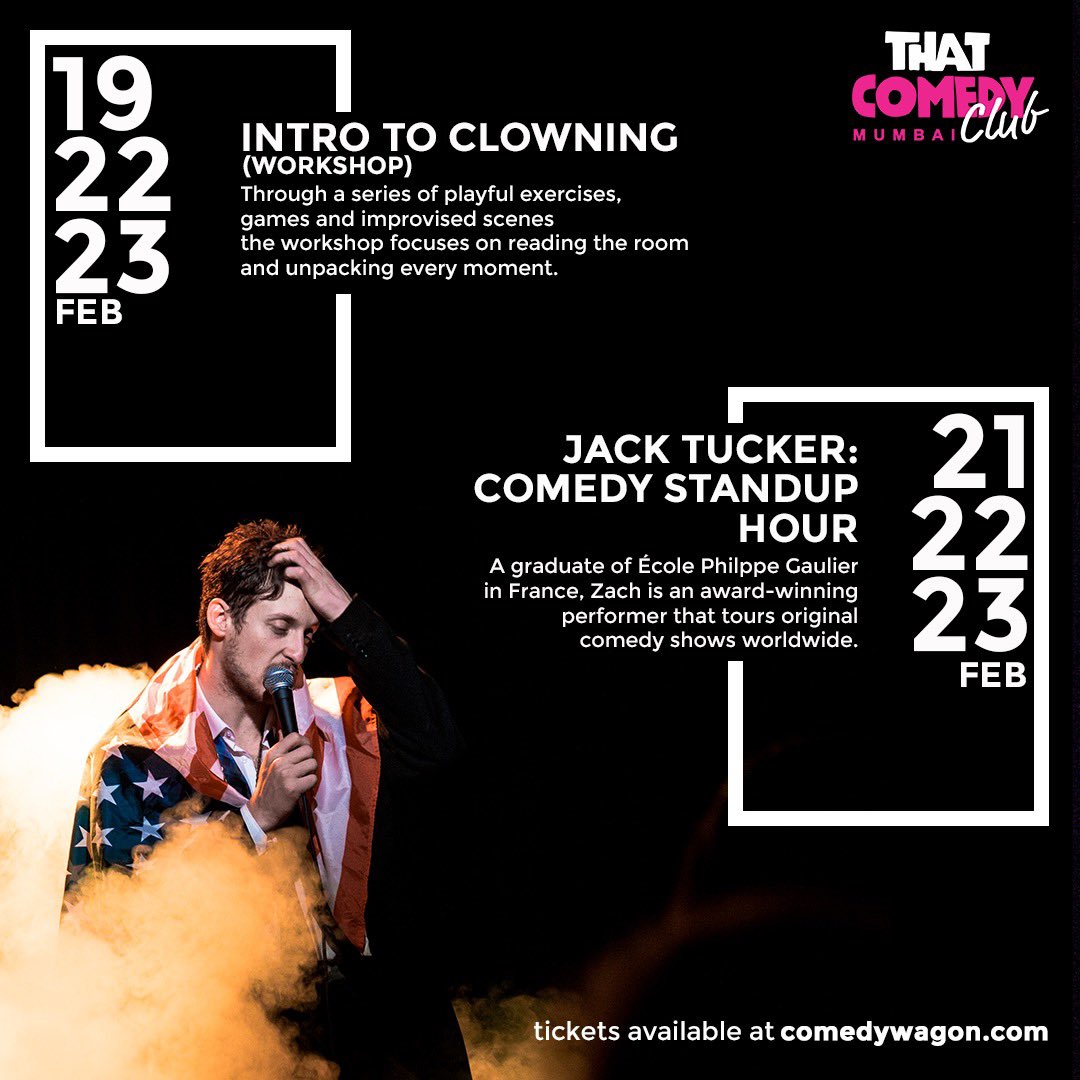 Surprise... Tucker is going to India for a run of shows and workshops at <a href="/thatcomedyclub/">That Comedy Club</a> in February comedywagon.com