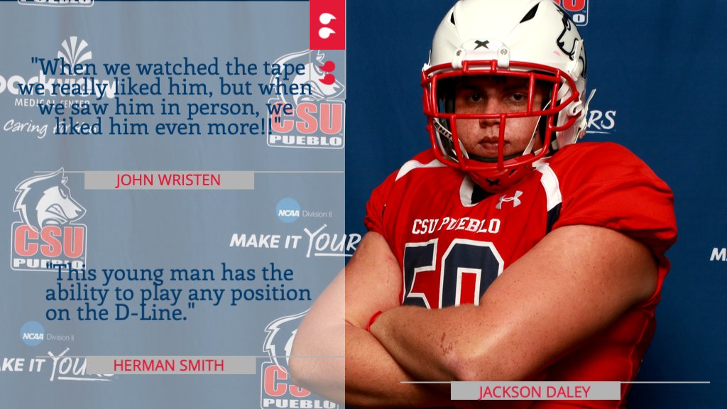 CSUPFootball's tweet photo. WELCOME TO #PACKNATION, JACKSON DALEY! 

DL
6-3
256
Chula Vista, CA
Eastlake HS
#NSD20 Website - https://t.co/AyWpDBrtLe
#NationalSigningDay https://t.co/K1mx3UMzqE