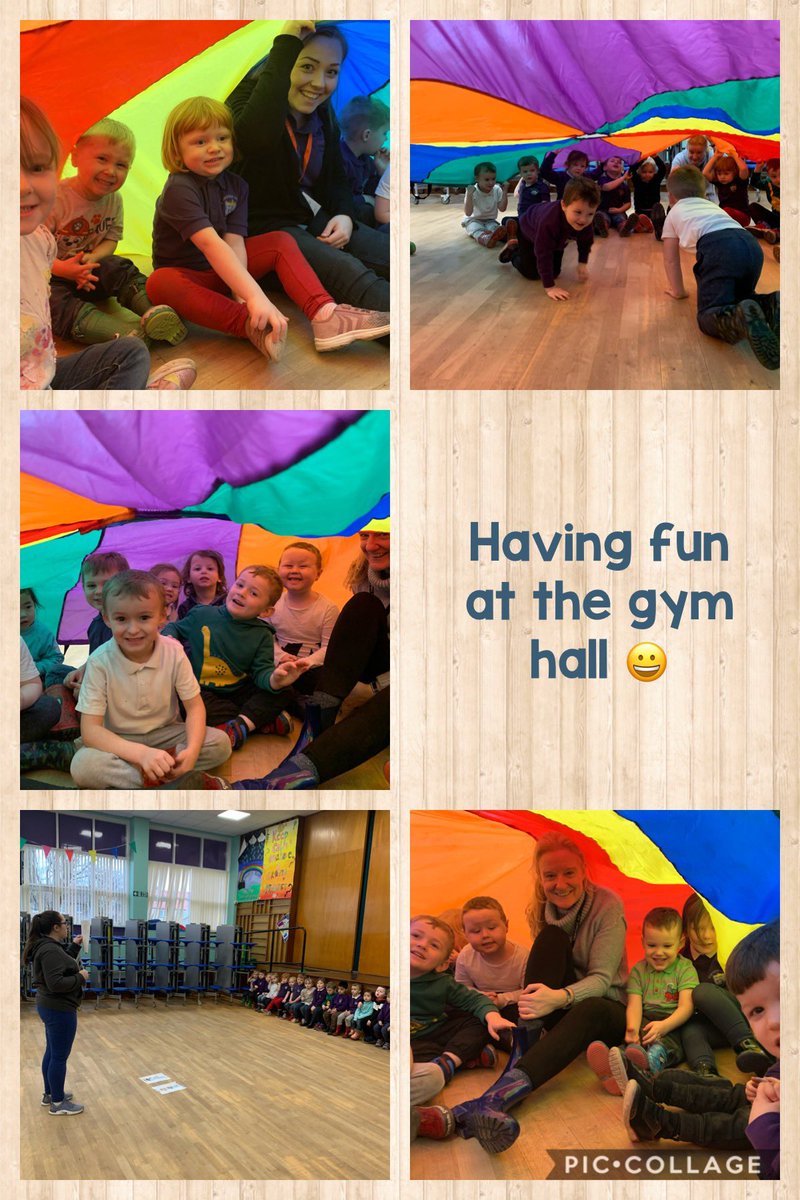 BPSMissC's tweet photo. This morning at gym we were developing our listening skills as we listened out for instructions, as a reminder we used our Teching Children to Listen visuals 😀 we then explored the parachute listening for our names to swap spaces 😀 #BXNursery https://t.co/6Mhg0tYU2j