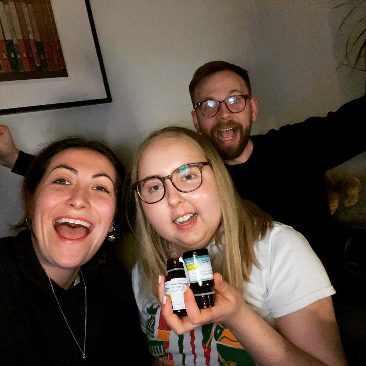 Just under 24 hours and we’ve raised £4,921 already - we’re so overwhelmed by the support so please keep giving and sharing!

In return, here’s a photo of me and my pals turning empty chemo bottles into horns after I finished my 3rd round of chemo🤣😈 

uk.virginmoneygiving.com/Team/RosesSquad