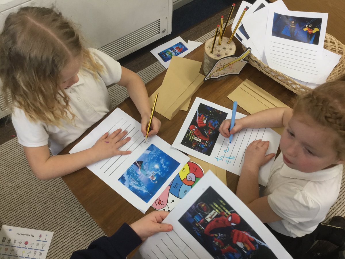 LittlemeadEYFS's tweet photo. Our a Reception classes have had lots of fun with their independent writing this week. The cardboard box has been a firm favourite! #eyfs #creativewriting @abcdoes @LittleMeadP https://t.co/uqccr3UhjM